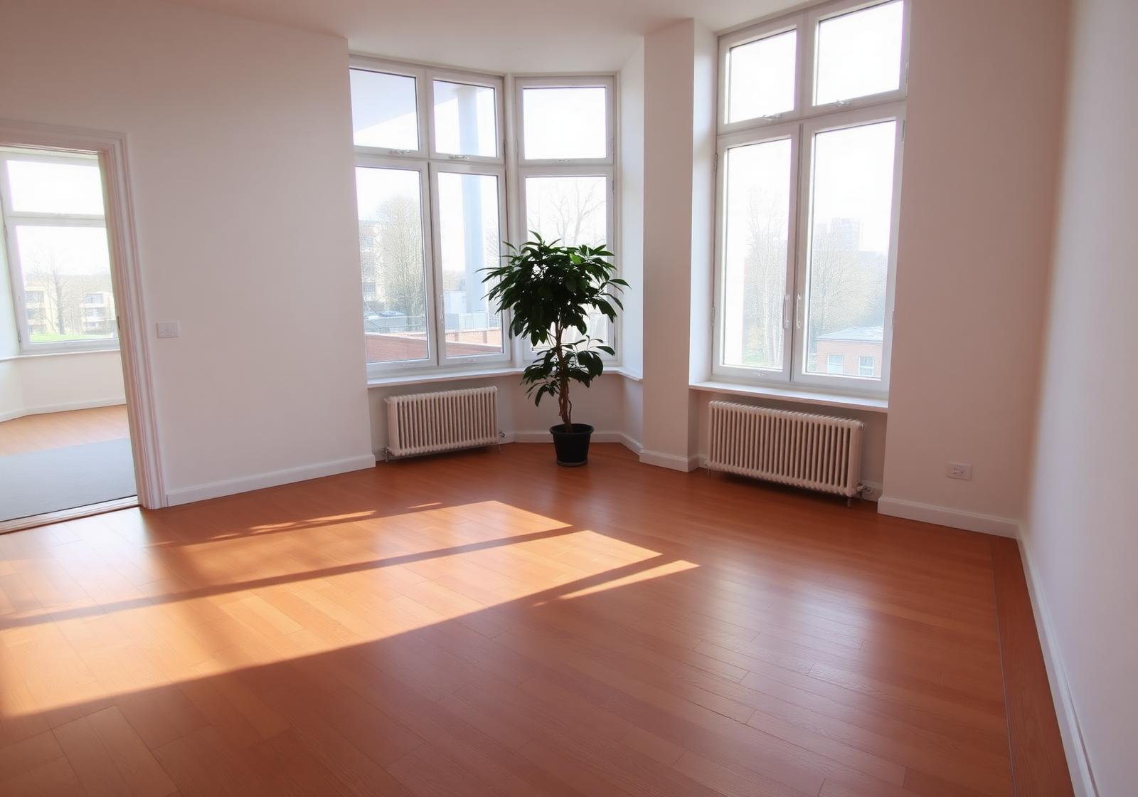 Besenrein übergebene, helle Wohnung nach der Entrümpelung in Hamburg